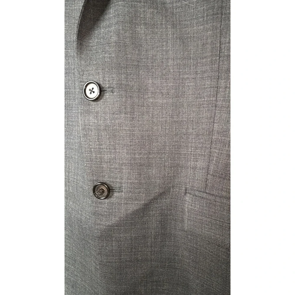 Lauren Gray Textured Suit Jacket Blazer Two Button Lapel Pocket Formal‎